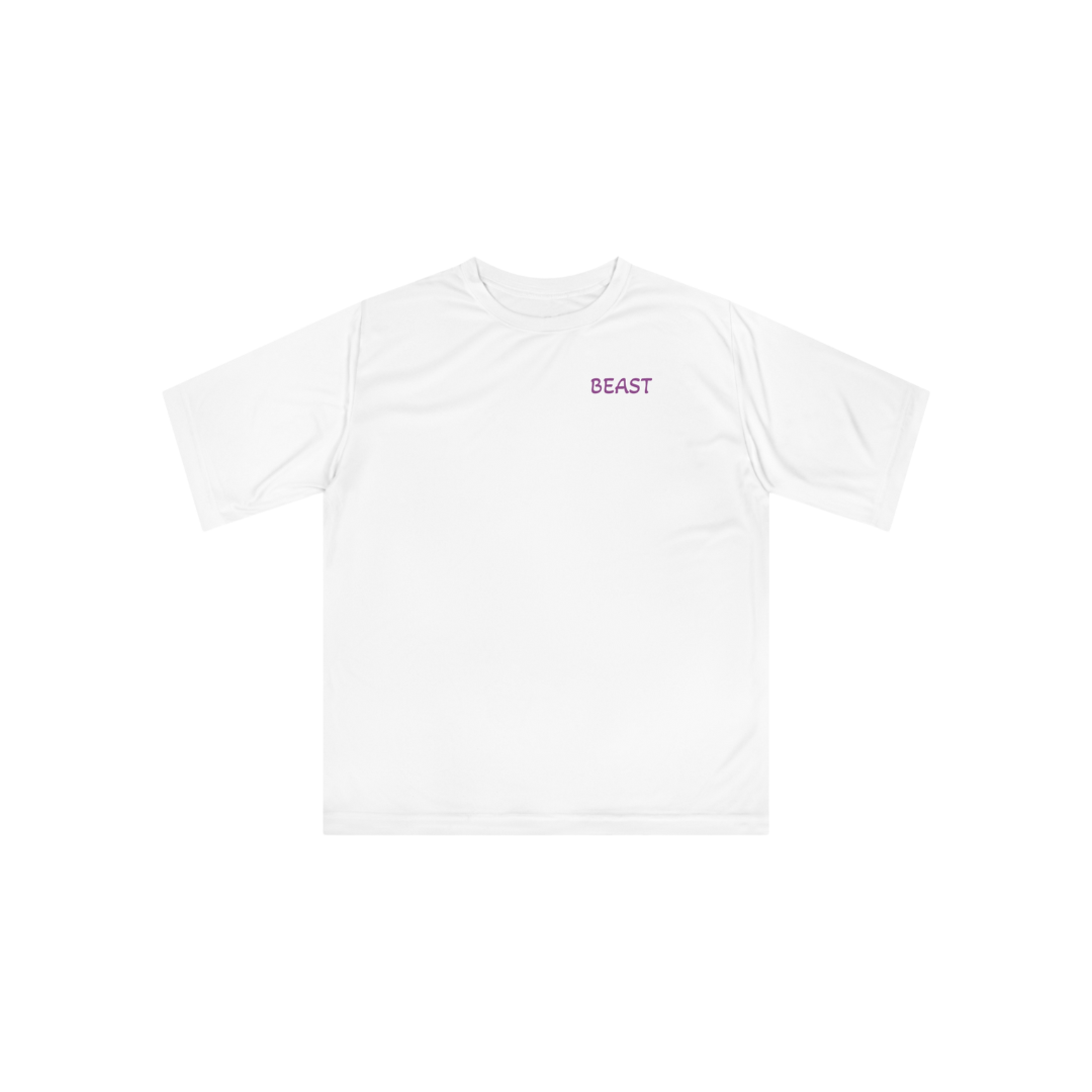 White BEAST on a HORSE Performance T-shirt