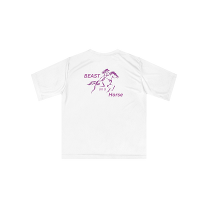 White BEAST on a HORSE Performance T-shirt